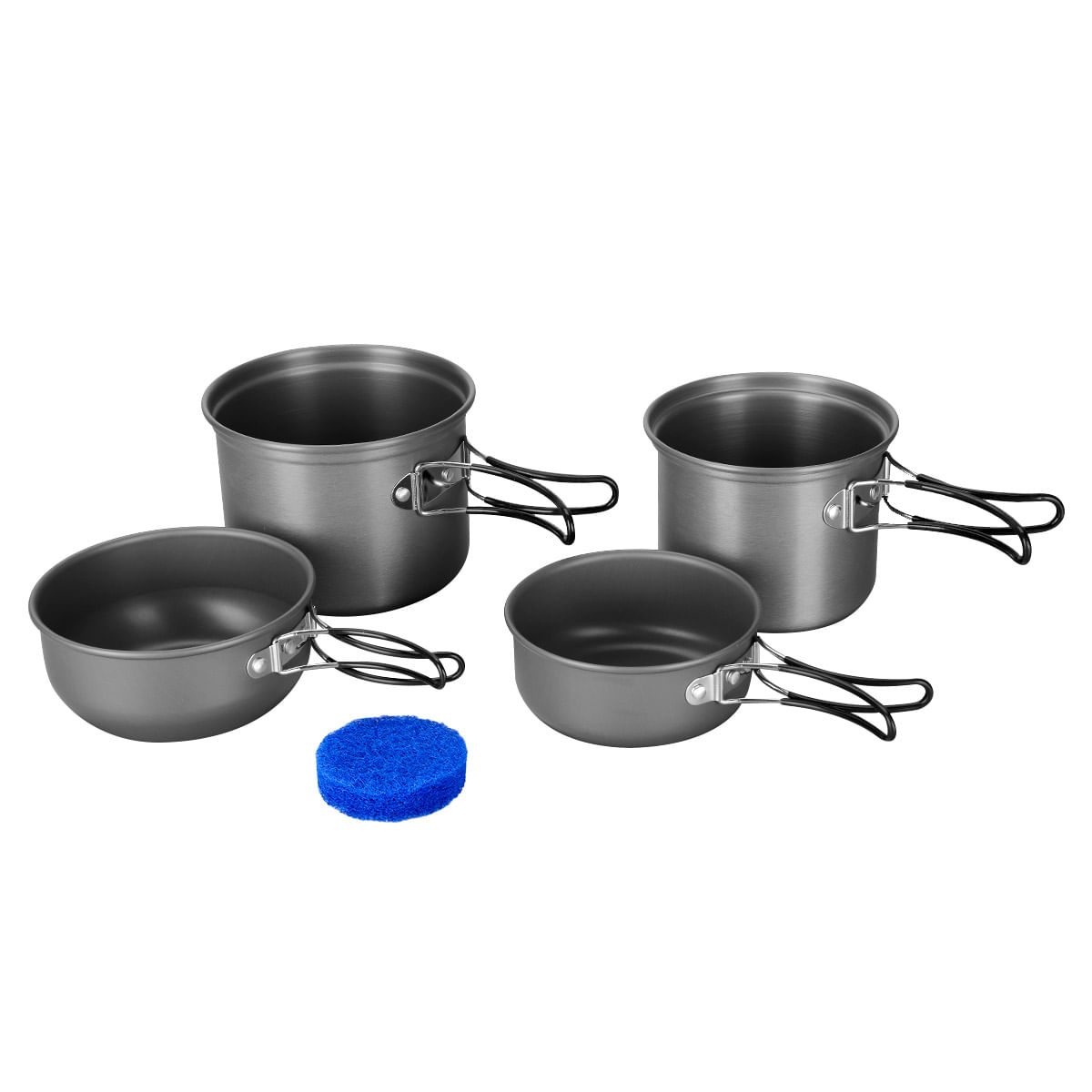 Marmita Cocina Camping 5 Piezas Olla Cacerola C/ Bolso