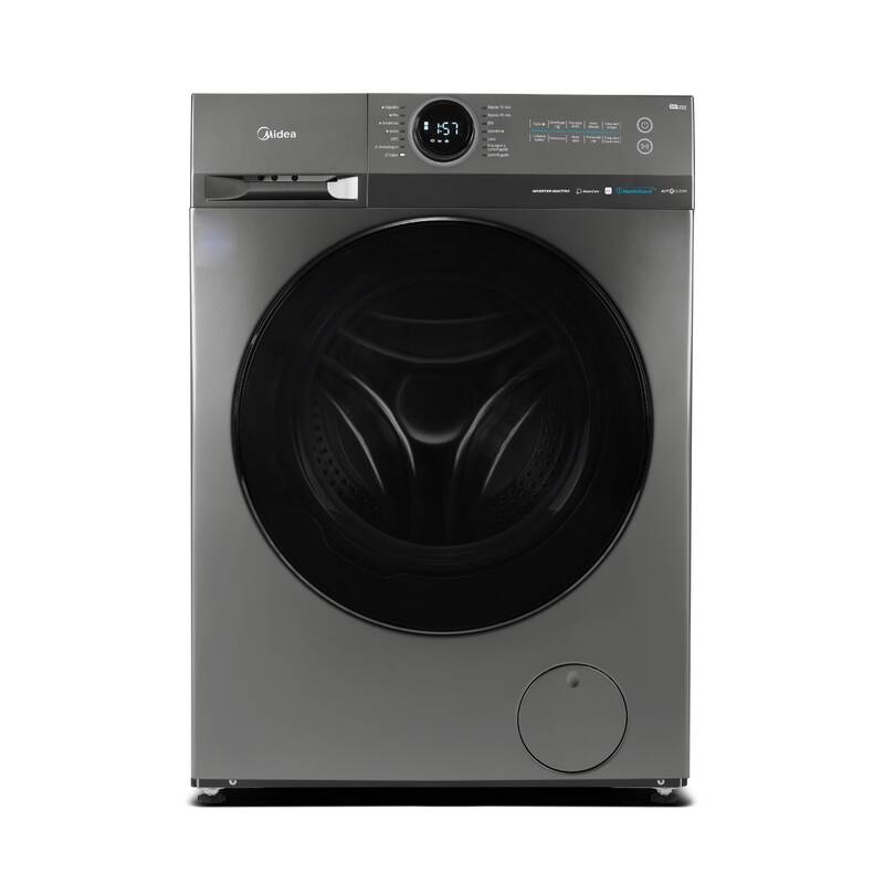 Lavarropas Carga Frontal Midea 10.5 Kg 1400 Rpm Inverter Titanio Mf200w105wb/T-A1