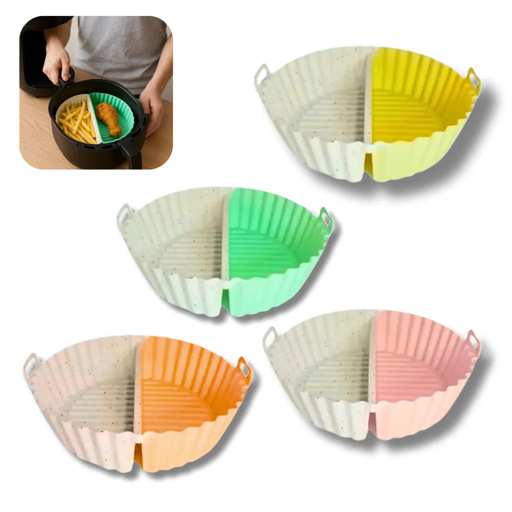 Pack x4 Bandejas División Silicona Airfryer Freidora De Aire
