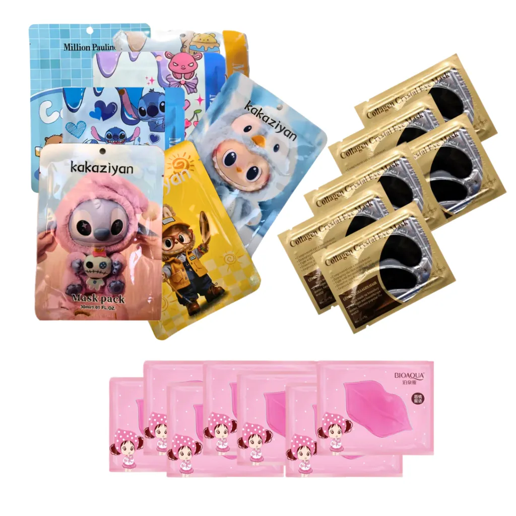 Pack De Mascarillas 10 Faciales + 10 Ojos + 10 Labios