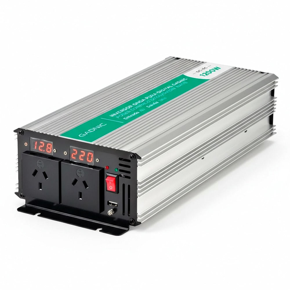 Inversor Onda Pura Corriente 1200w Gadnic IV-12 Digital