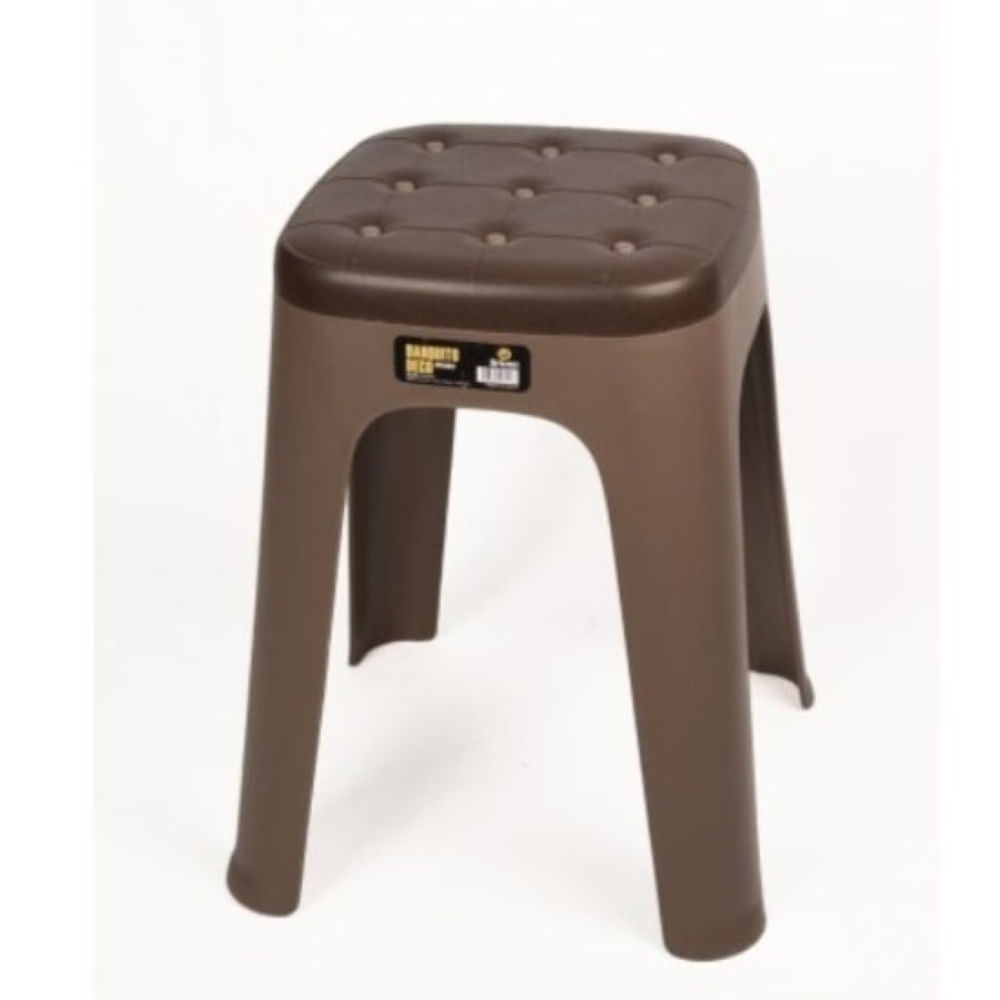 Banqueta Apilable Driven Plástico Resistente Hasta 100kg Color Marrón