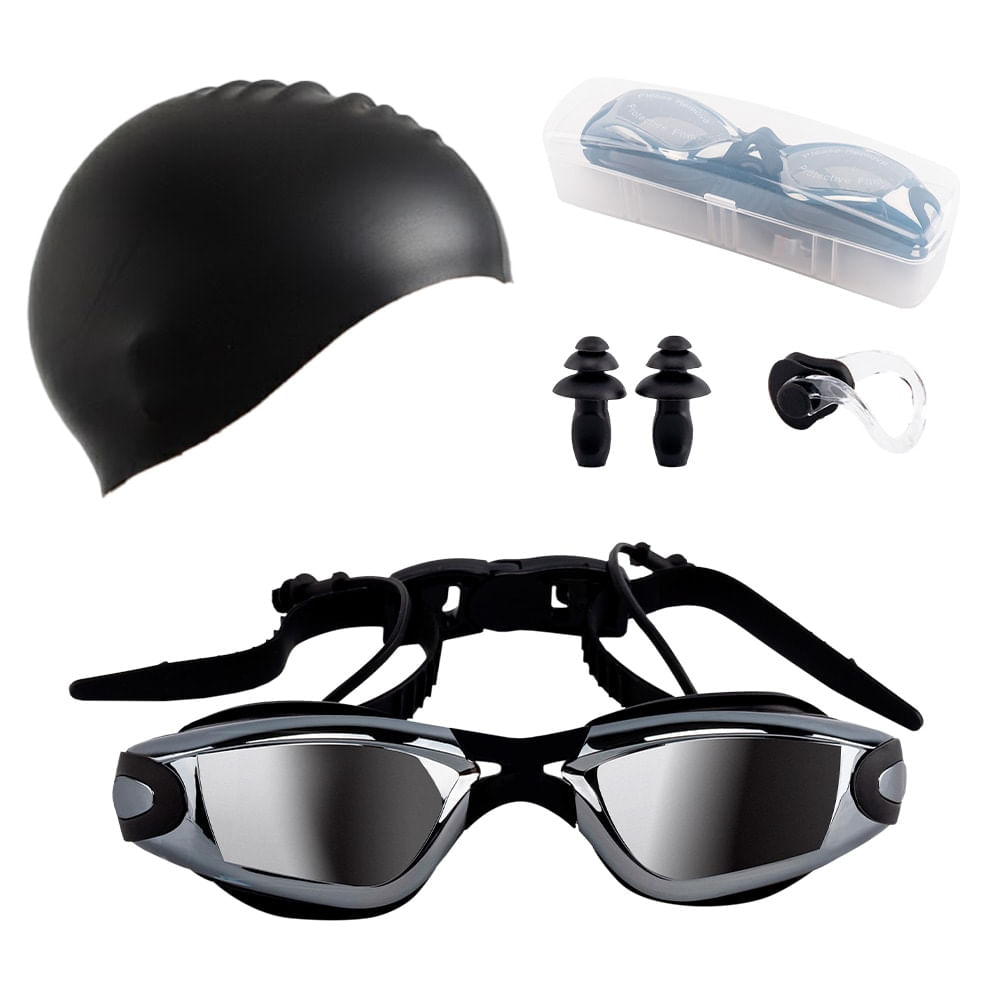 Kit de Natación Gadnic AMK-918 Antiparras Gorra Tapones