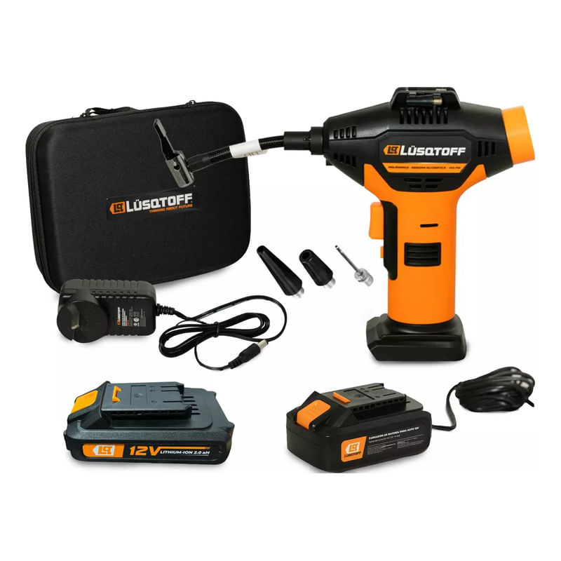 Inflador Inalambrico Bateria Medidor Digital Ruedas Auto