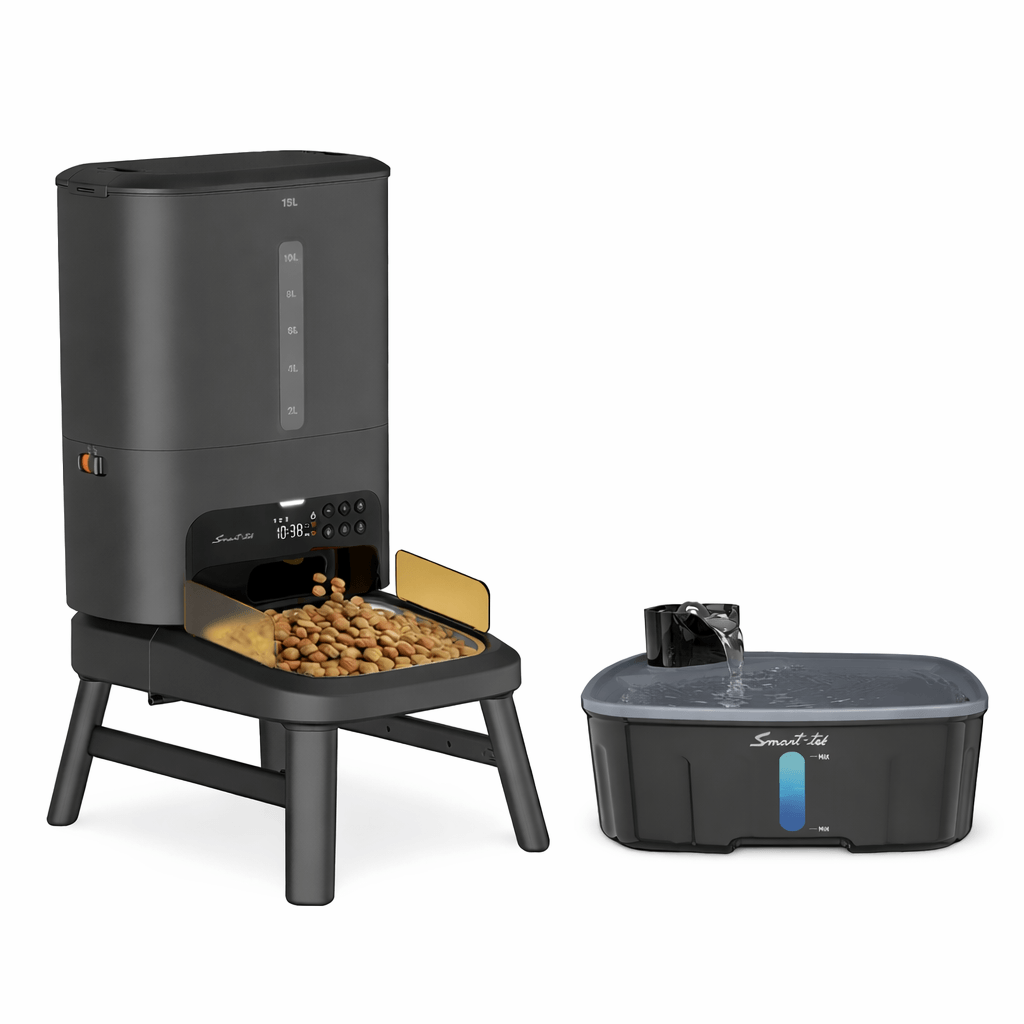 Combo Smart-Tek Mascotas Grandes Comedero 15 litros - Bebedero 8 Litros