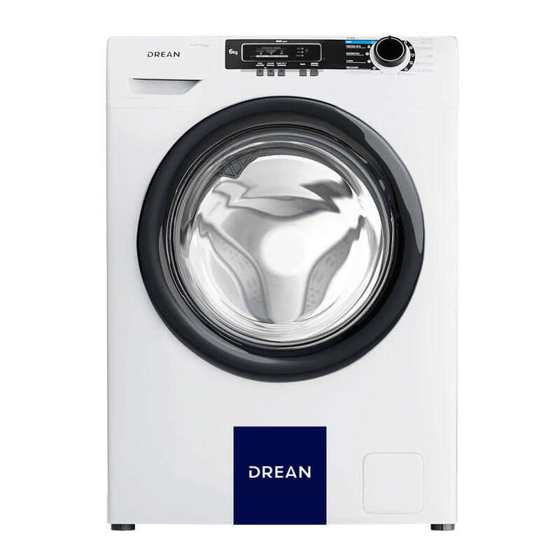 Lavarropas Carga Frontal Drean 6 Kg 800 Rpm Inverter Blanco Lcfdr0608lb0