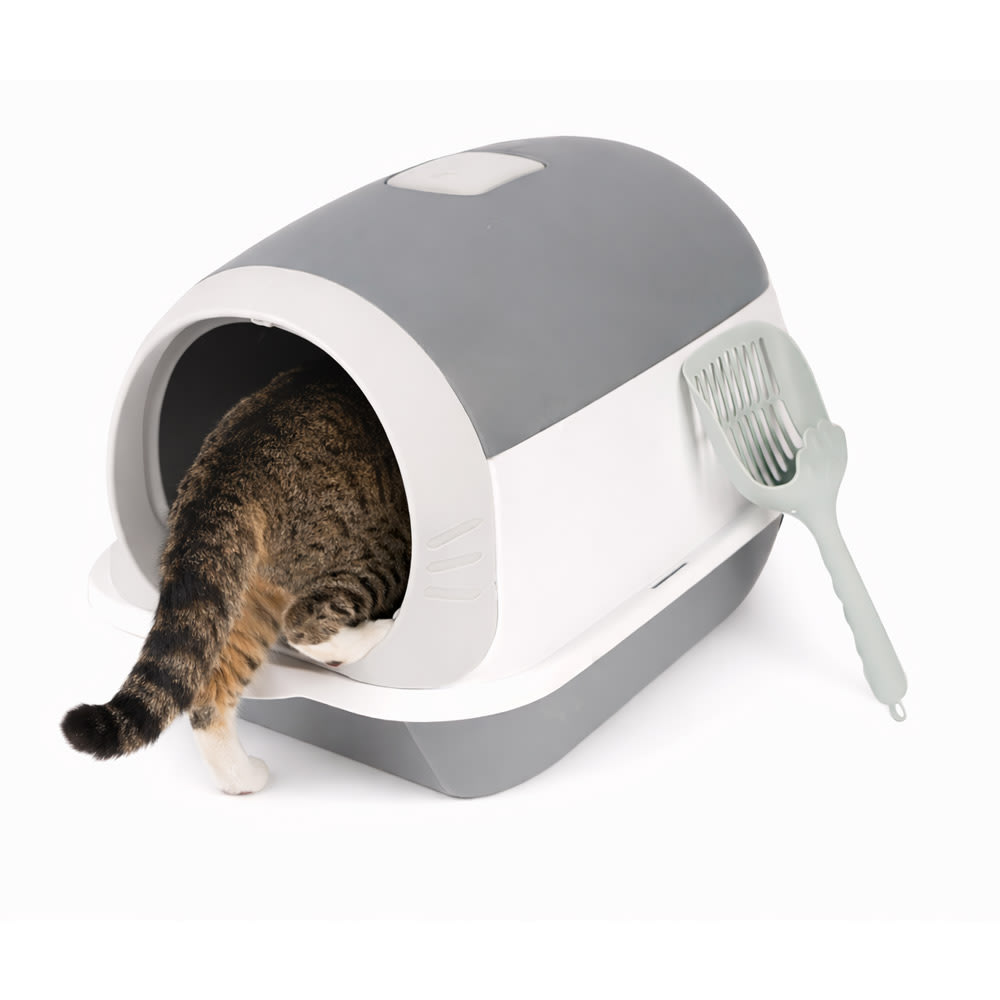 Arenero Cerrado Para Gatos Gadnic PEPT01 Litera Bandeja Anti Olor Con Pala