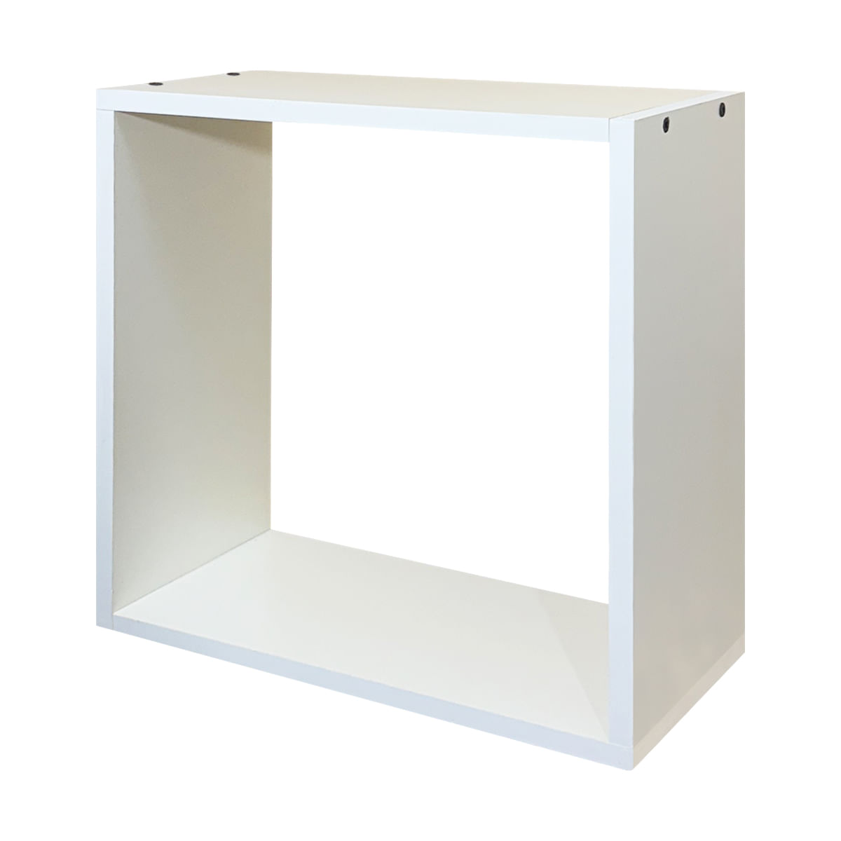 Cubo Estante Organizador Melamina 40x40x20 Flotante Moderno Blanco