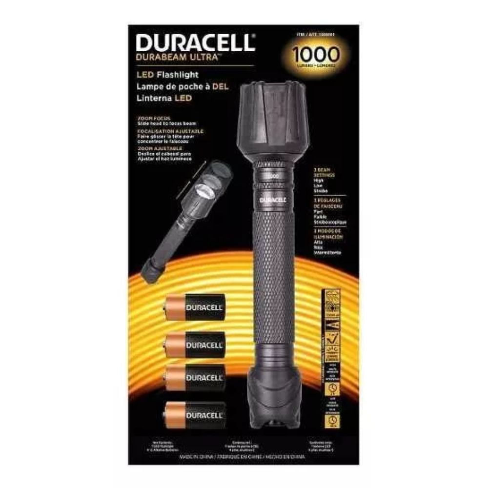 Linterna Duracell Durabeam Ultra Led X1 + 4 Pilas C