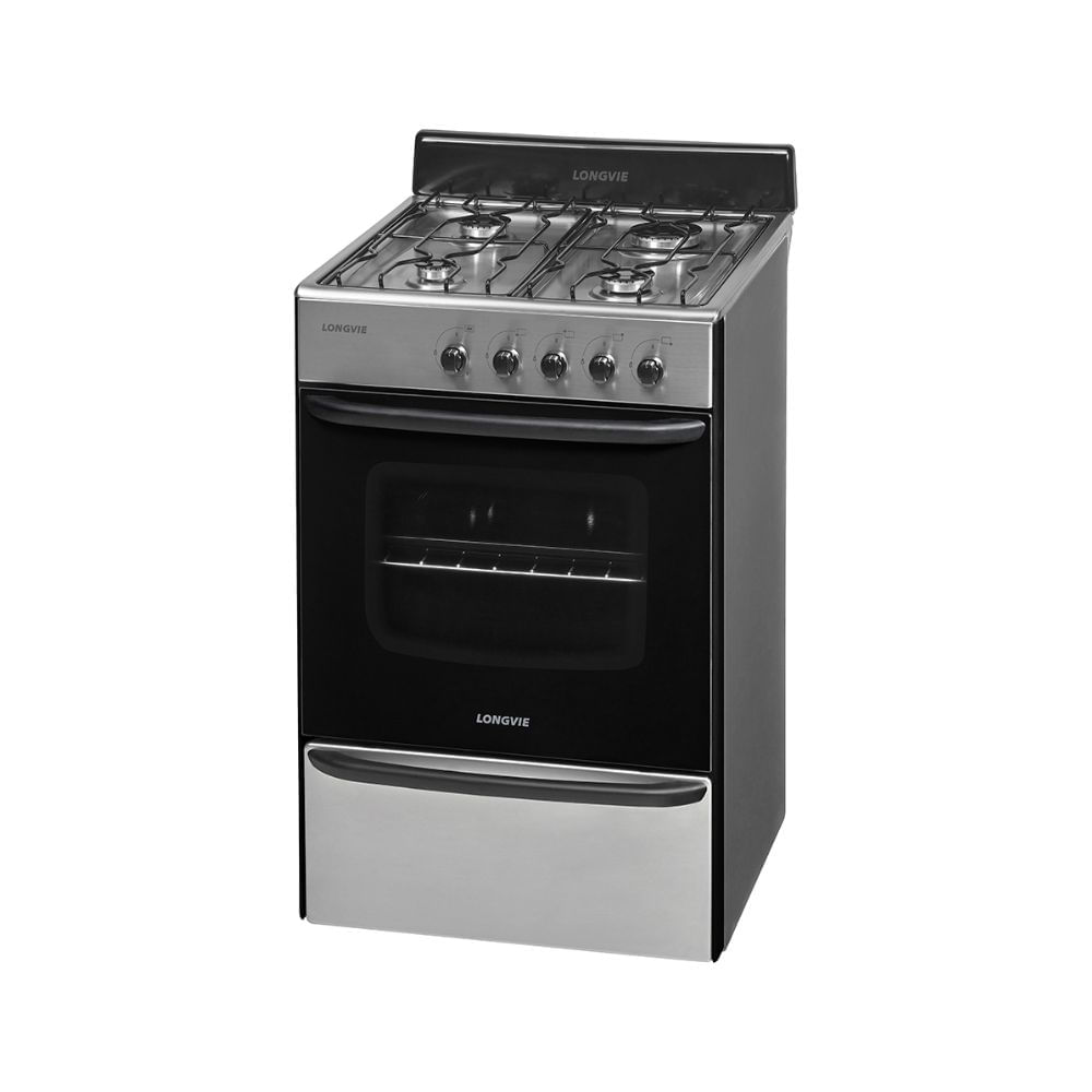 Cocina A Gas Longvie 12231x 70l 4 Hornallas Cajon Parrilla