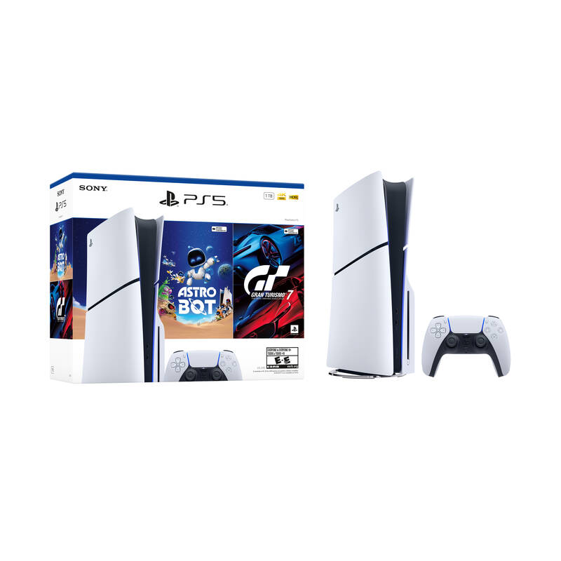 Consola Ps5 Estandard Sony Hw 2115 St Gt7 Astro 1 Tb Blanco