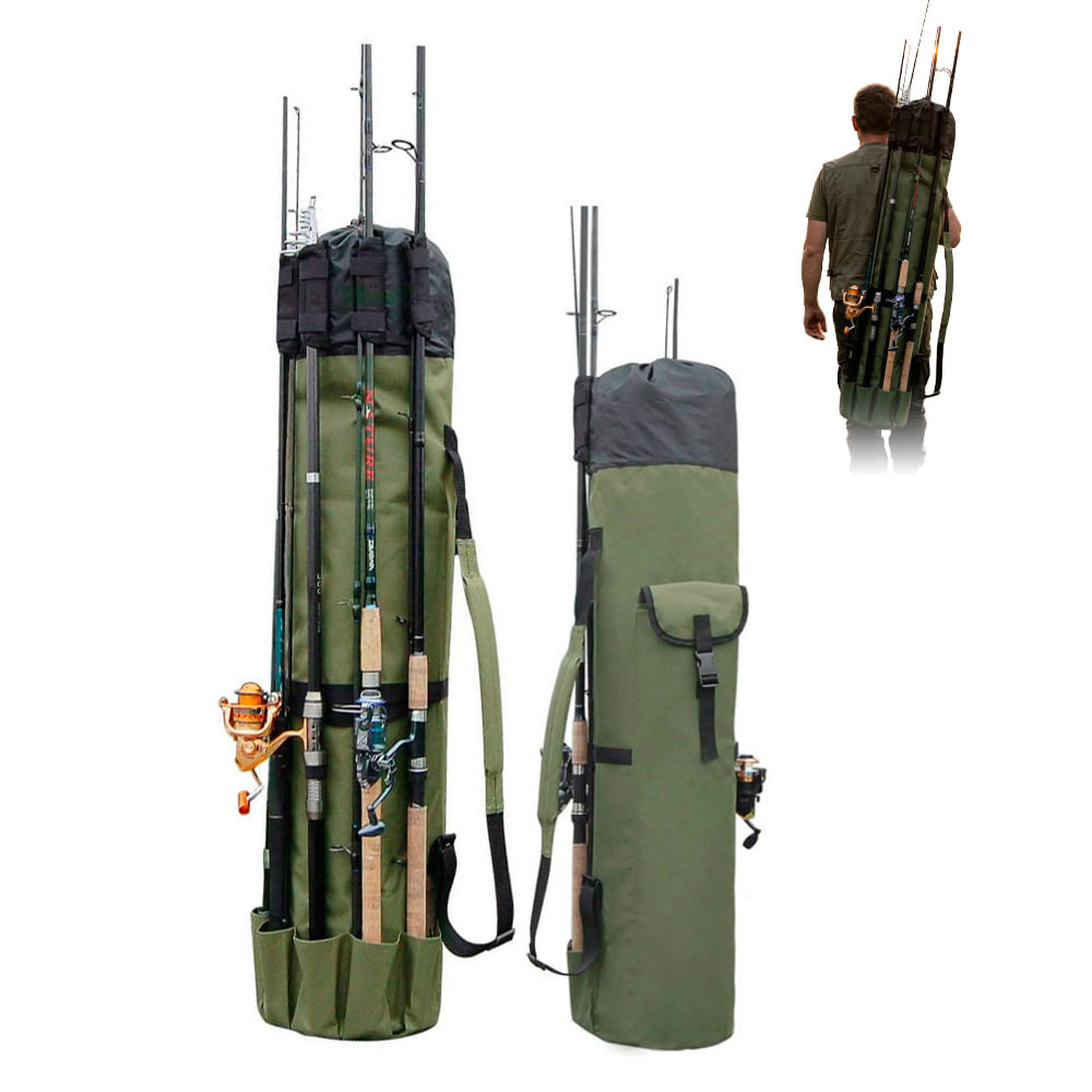 Bolso Para Cañas De Pescar Gadnic Gran Capacidad Con Bolsillos