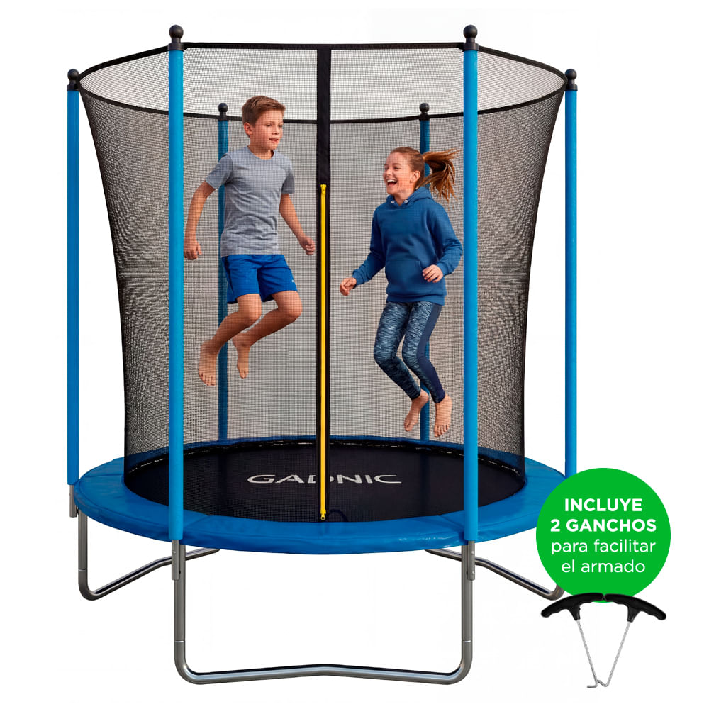 Cama Elástica Gadnic 244 cm 8 ft Con Red De Protección
