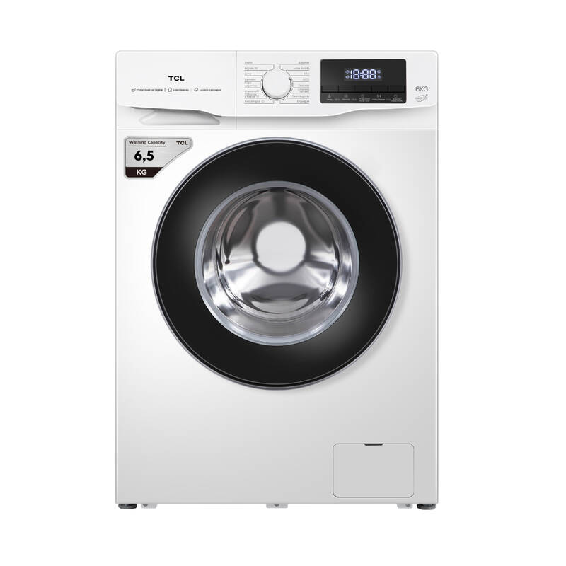 Lavarropas Carga Frontal Tcl 6.5 Kg 1200 Rpm Inverter Blanco P6065flw