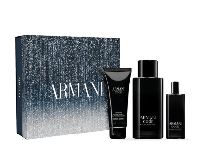 Armani Code Pour Homme Edt 125 Ml Recargable + 15 Ml + Body Shampoo
