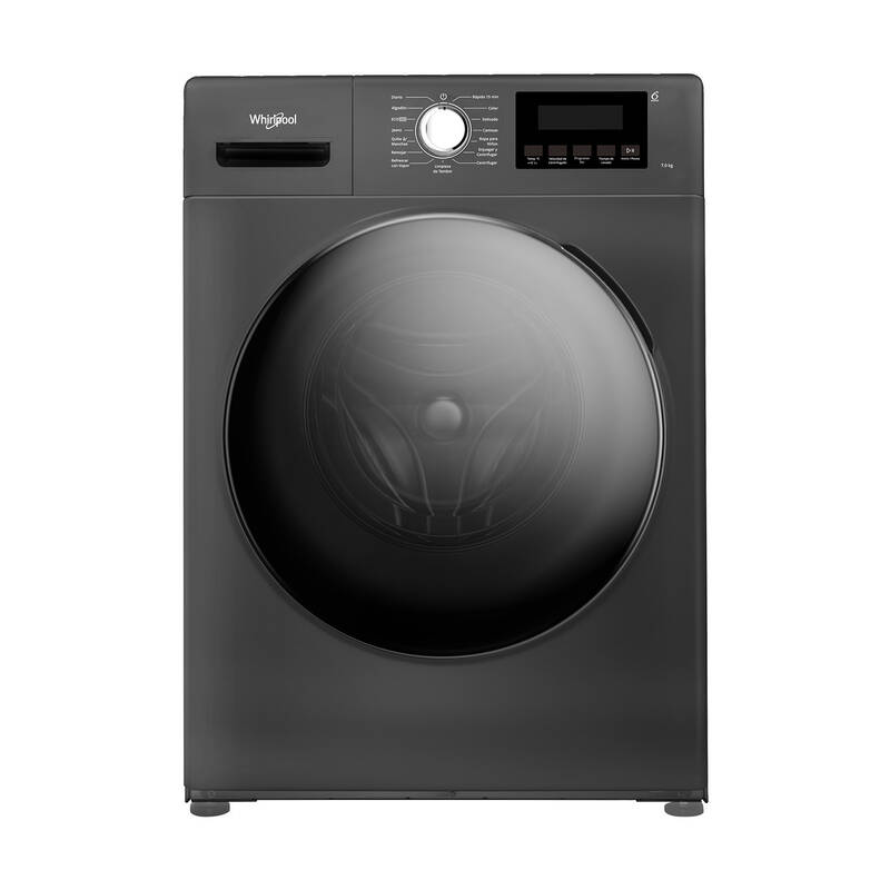 Lavarropas Carga Frontal Whirlpool 7 Kg 1200 Rpm Inverter Titanium Wnq07as