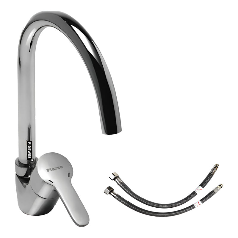 Griferia Cocina Monocomando Emblem Mesada Pico Bar Piazza