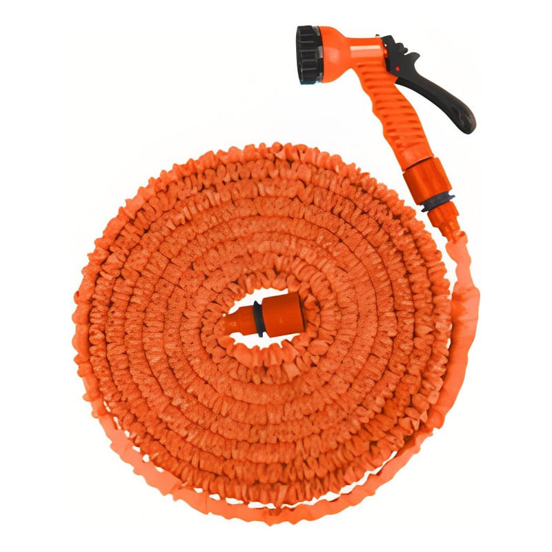 Manguera Extensible 15m Con Pistola 7 Patrones Jardin Daewoo
