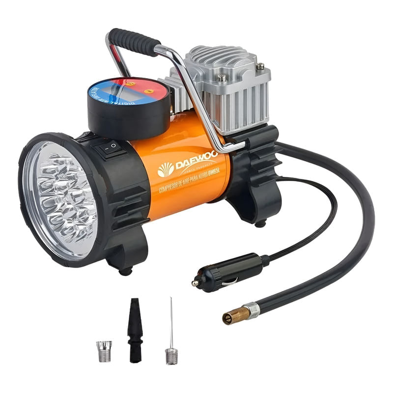 Compresor De Aire Mini Bateria Portatil Daewoo Dw65l 12v
