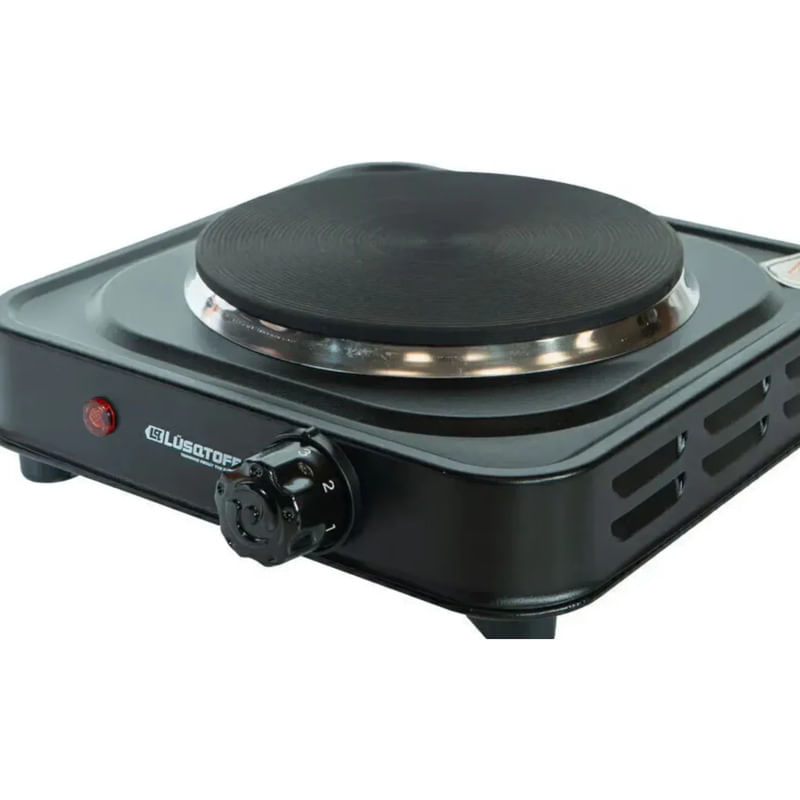 Anafe Electrico 1 Hornalla 5 Niveles 115mm Portatil Compacto Negro