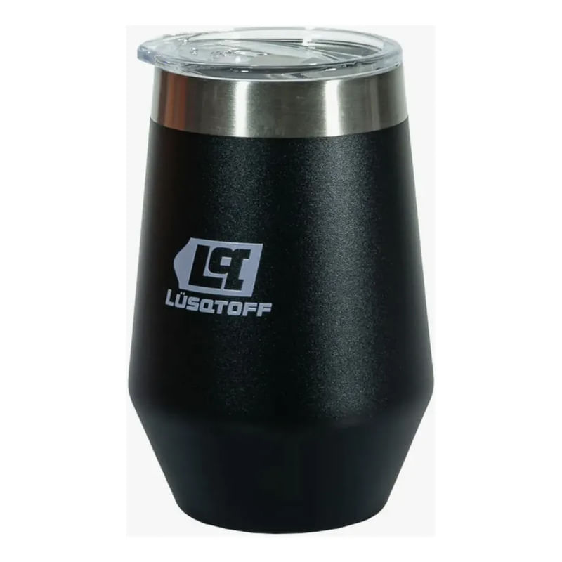 Vaso Termico Acero Inoxidable Tapa 354ml Negro Frio Calor Negro Lisa