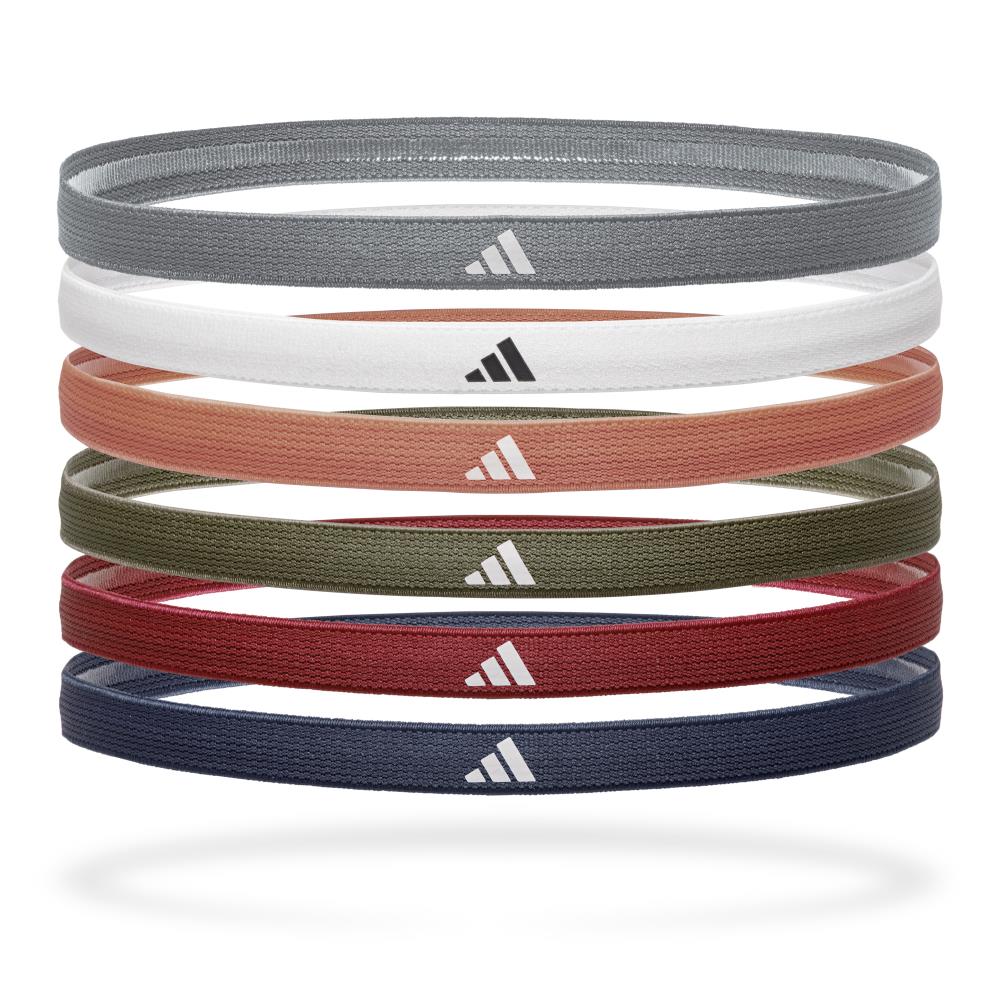 Set de Vinchas x6 Antideslizantes Silicona Adidas Fitness