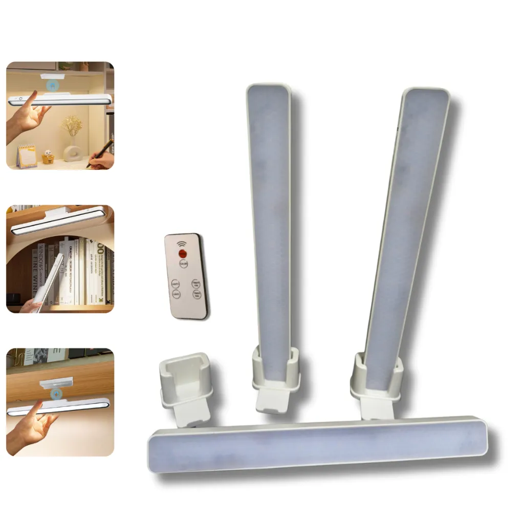 Kit de 3 Luces Barra LED Magnética Recargable 30cm Para Mueble multiuso
