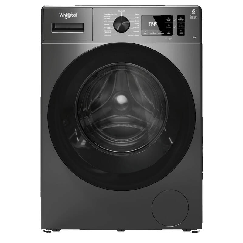 Lavarropas Carga Frontal Whirlpool 8 Kg 1200 Rpm Inverter Inoxidable Wnq80bs