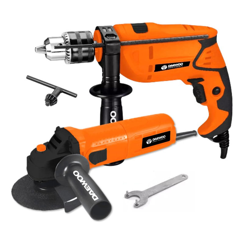 Combo Amoladora 750w 115 Mm + Taladro Percutor 13mm