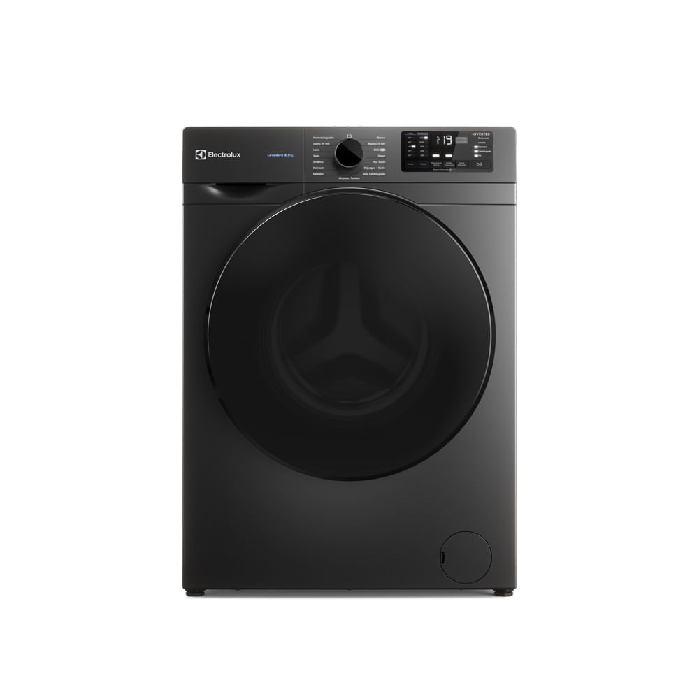Lavarropas Carga Frontal Electrolux 8,5kg Gris Ónix Inverter ELAF208S