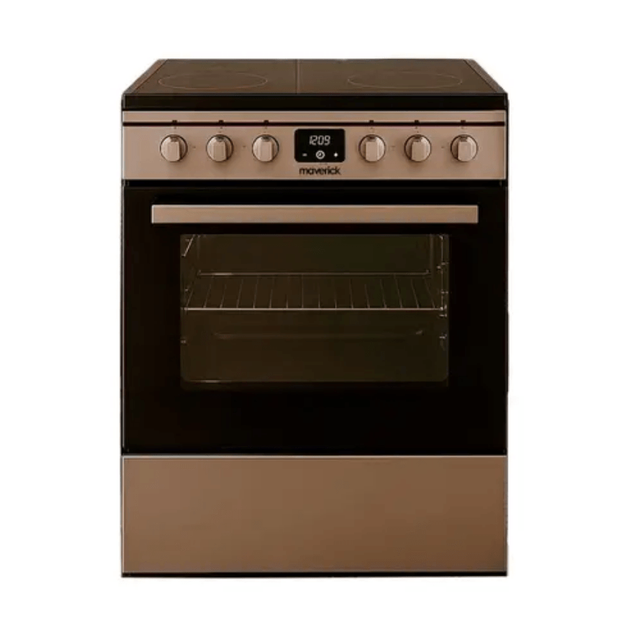 Cocina Eléctrica Vitrocerámico Maverick Premium 60cm Calor Uniforme Plateado