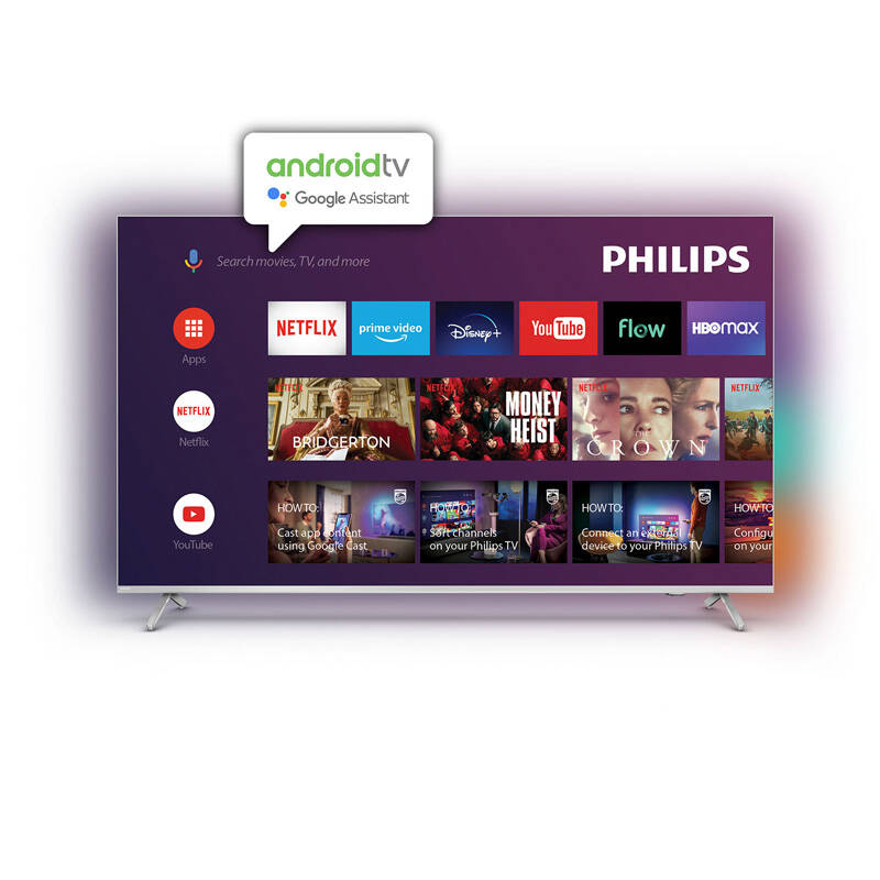 Smart Led Android Tv Philips 75" Uhd 4K 3840 X 2160 Ambilight 75Pud8507/77