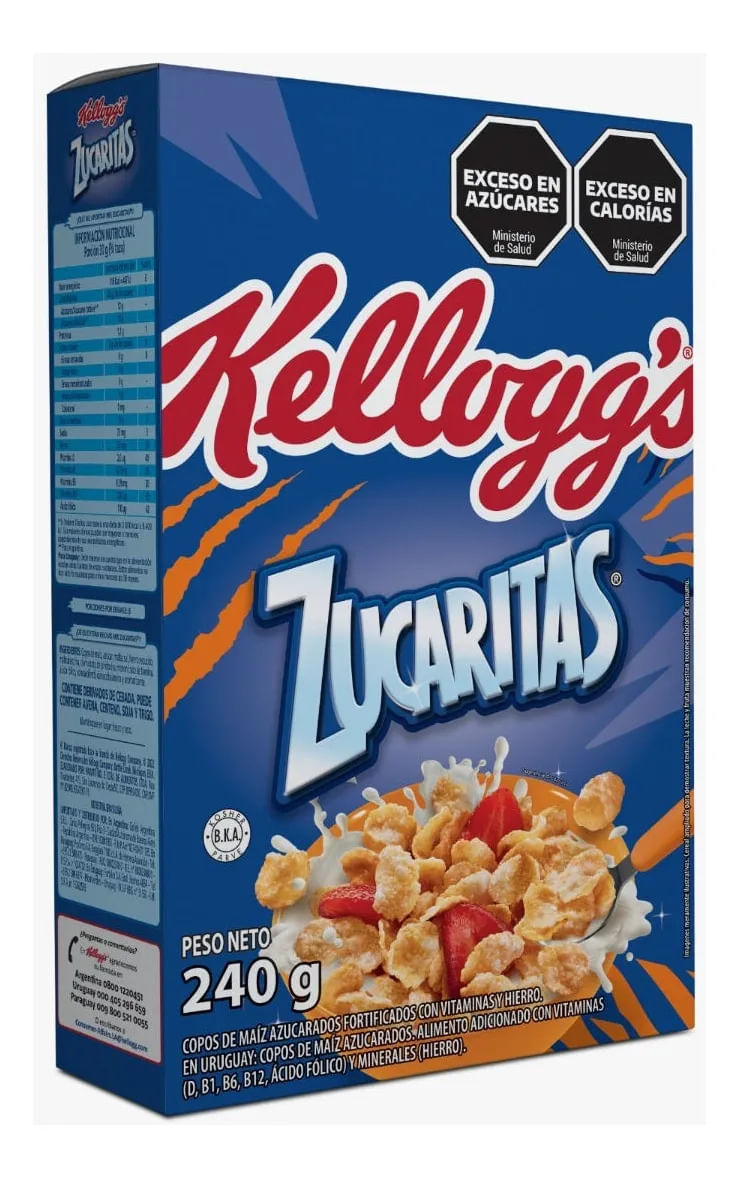 Cereal Con Azucar Zucaritas Kelloggs 240 Gr