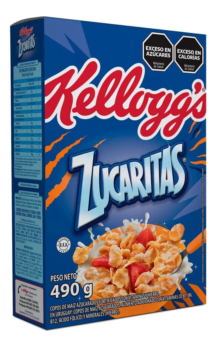 Cereal Con Azucar Zucaritas Kelloggs 490 Gr