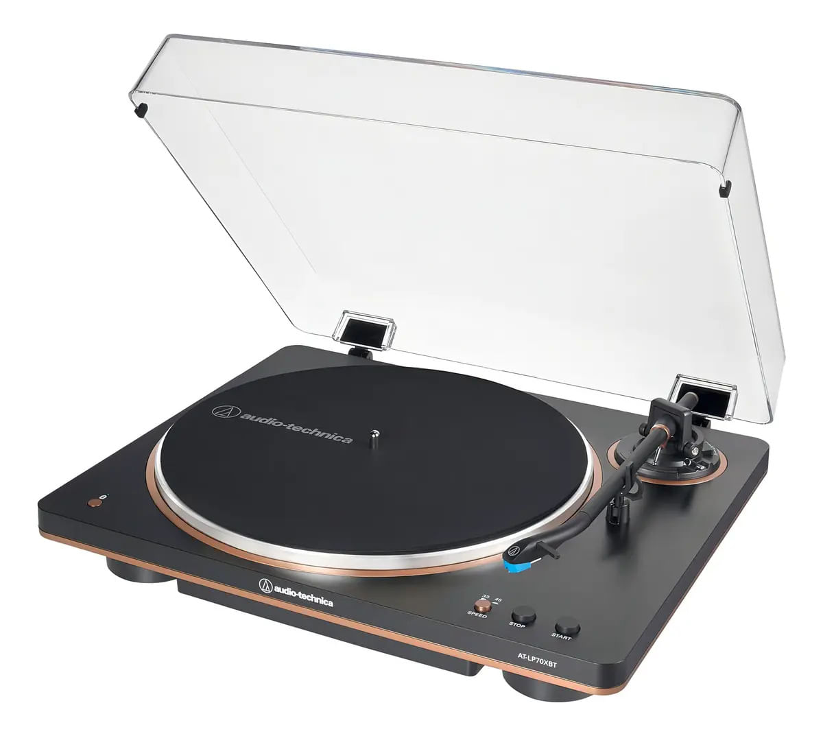 BANDEJA GIRADISCOS BT AUDIO-TECHNICA AT-LP70XBT TOCADISCOS AUTOMATICO INALAMBRICO NEGRO/BRONCE