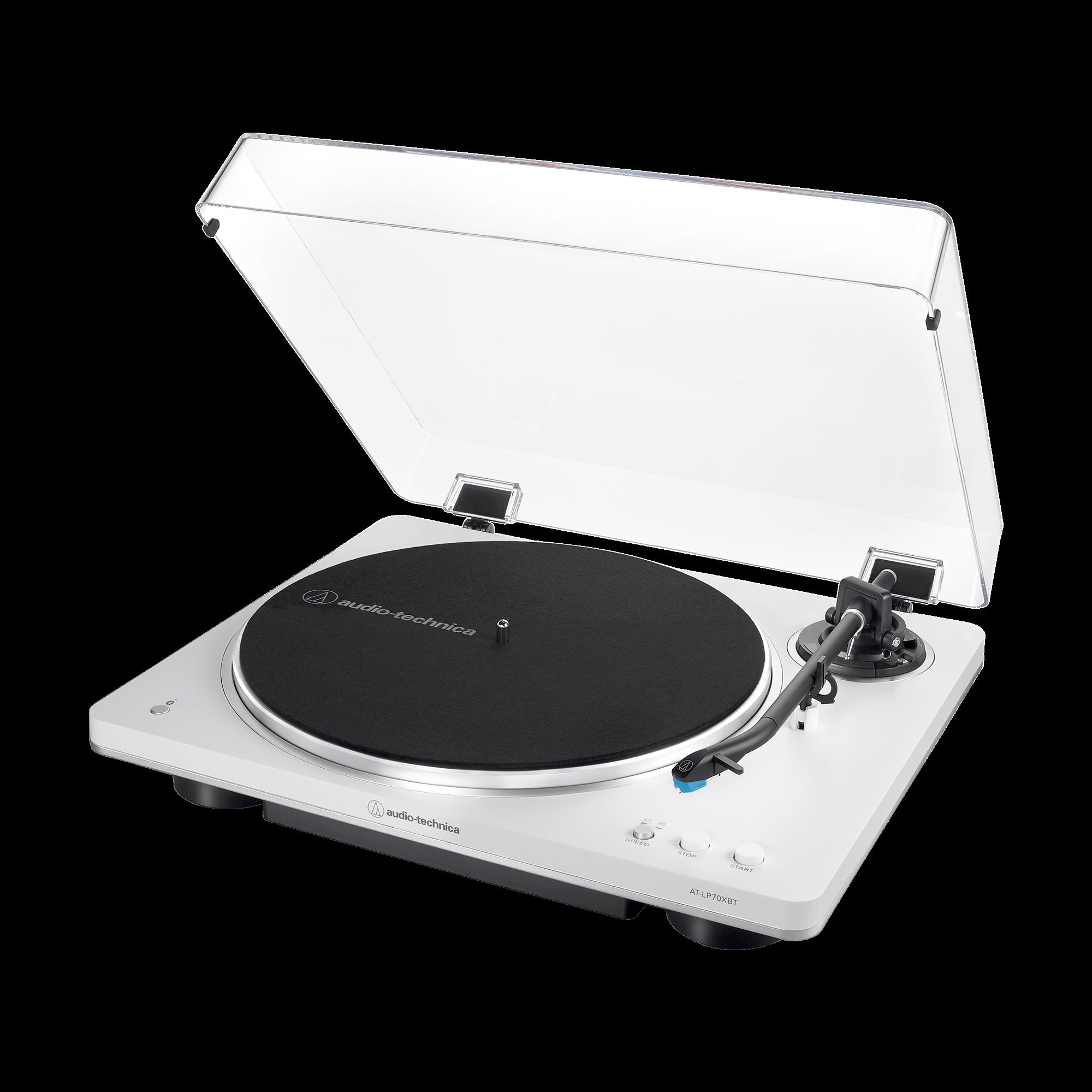Bendeja Tocadiscos Audio Technica AT-LP70XBT-WS-I Bluetooth 33-1/3 y 45 RPM