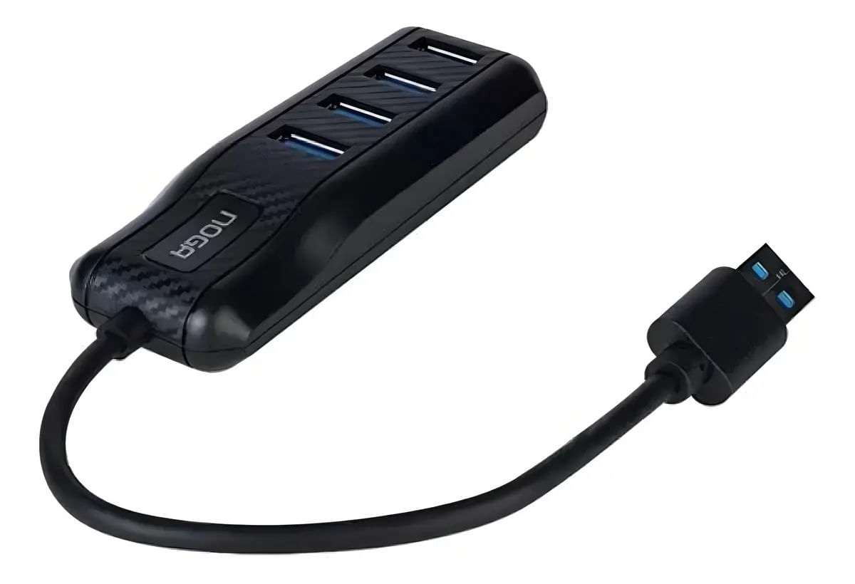 Conector Hub Usb De Alta Velocidad 4 Puertos 3.0 Noga Ngh-47