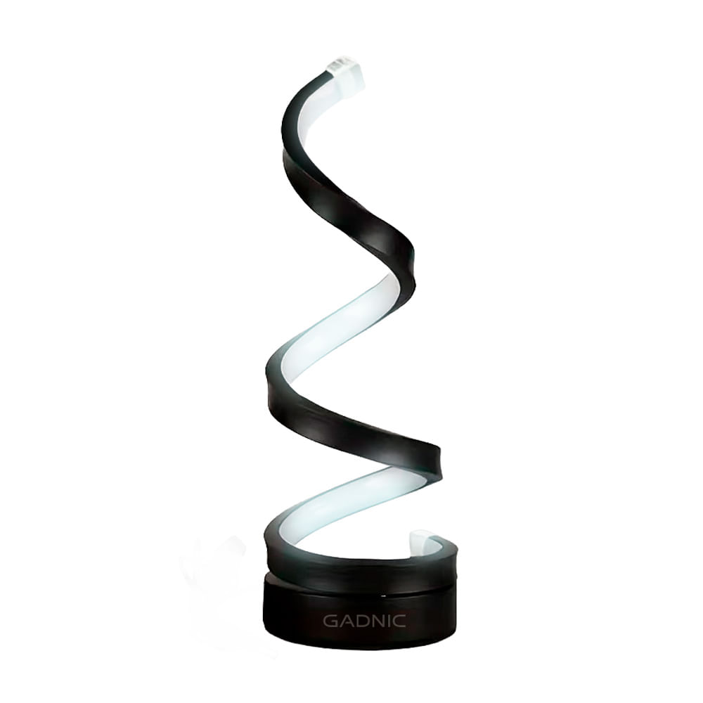 Lámpara De Mesa Gadnic Velador LED Espiral Regulable