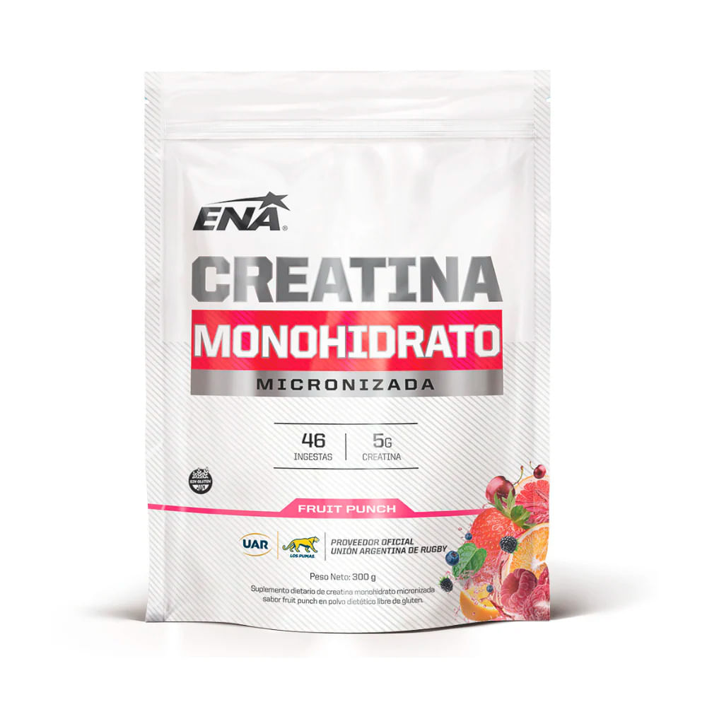 Creatina Micronizada en Polvo Ena Ponche de Frutas 300gr