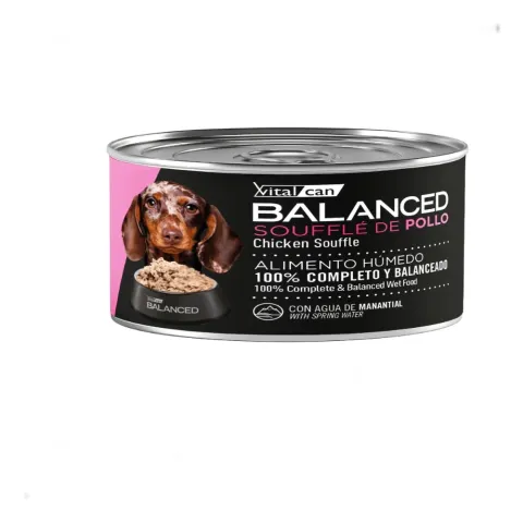 Vital Can Lata Perro Balanced Souffle Pollo Cachorro 85 Grs