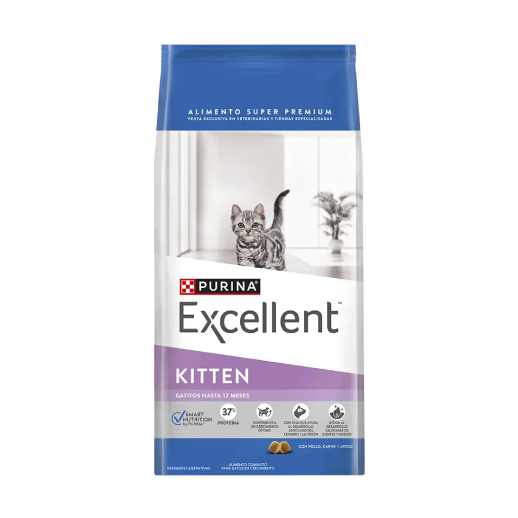 Excellent Gato Kitten Pollo y Arroz 1Kg