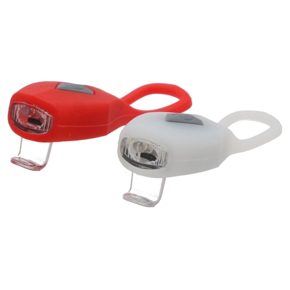 Set x2 Balizas Bicicleta Delantera/Trasera Top Mega Led 3 Funciones