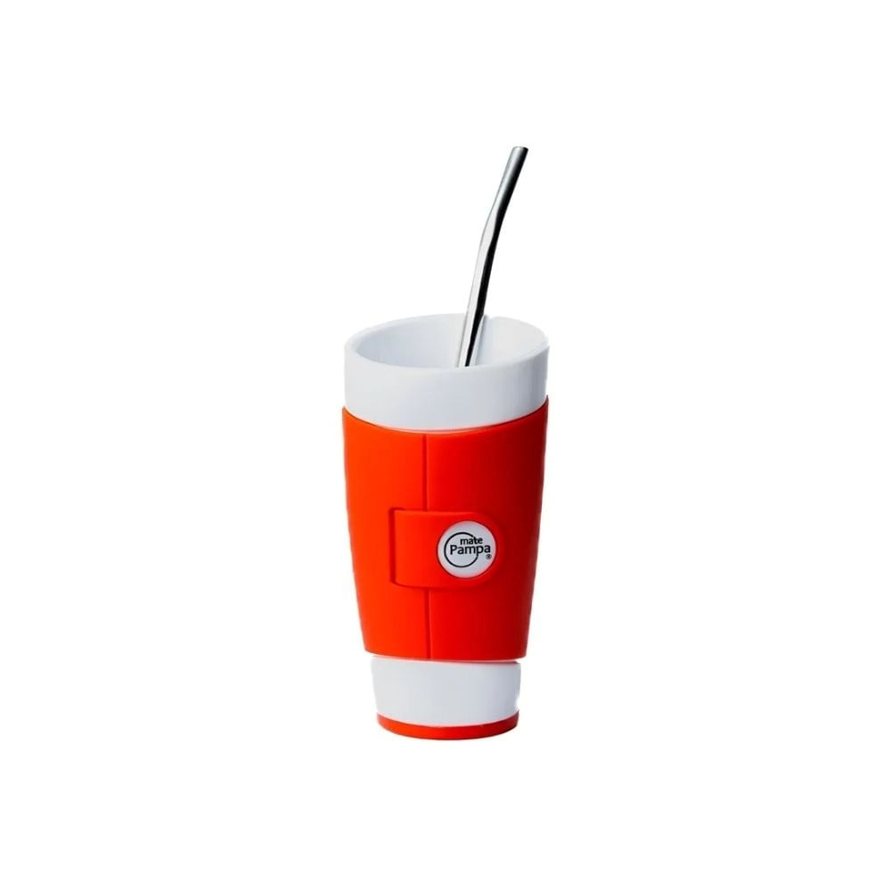 Mate Pampa Cool Térmico Ideal Tereré + Bombilla + Packaging Color Rojo