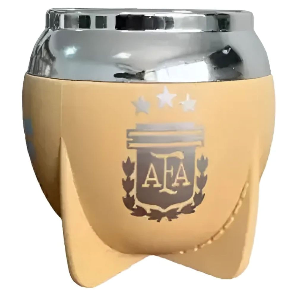Mate Pampa Afa Termico Boca Cerrada Torpedo Bombilla Regalo Color Beige