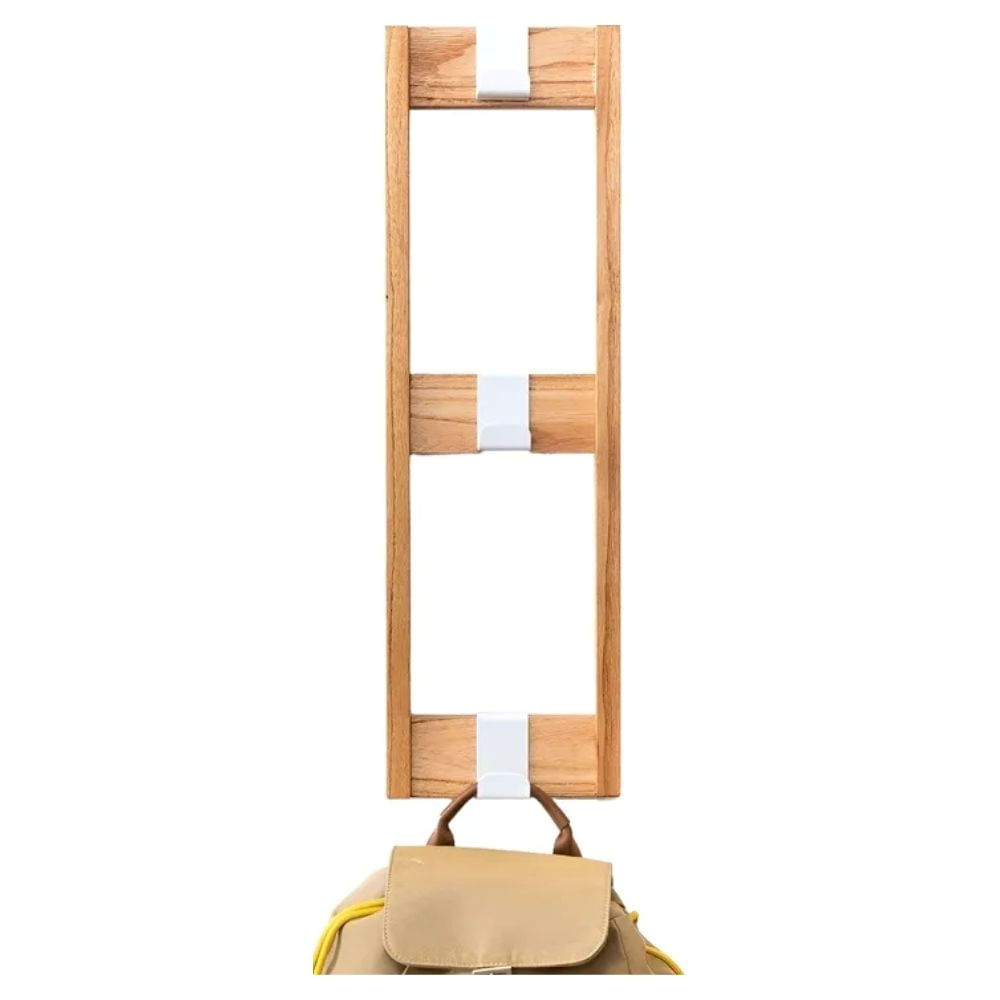 Perchero De Pared En Madera Laqueada Y Chapa De Diseño Paraíso Y Blanco