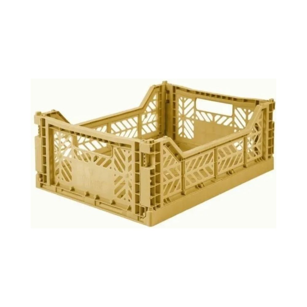 Canasto Midi Ay-kasa Aykasa Plegable Apilable Originales Gold