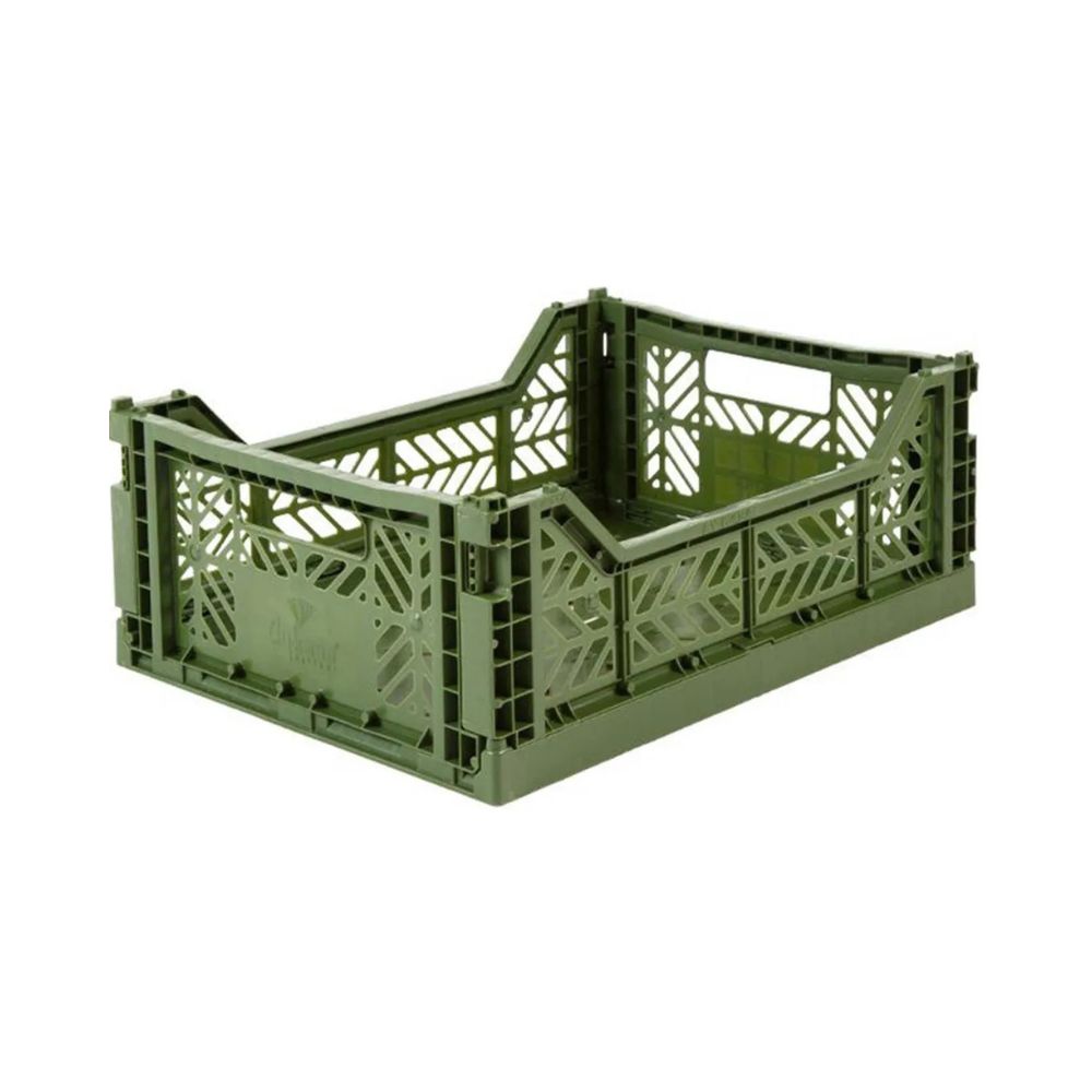 Canasto Midi Ay-kasa Aykasa Plegable Apilable Originales Khaki