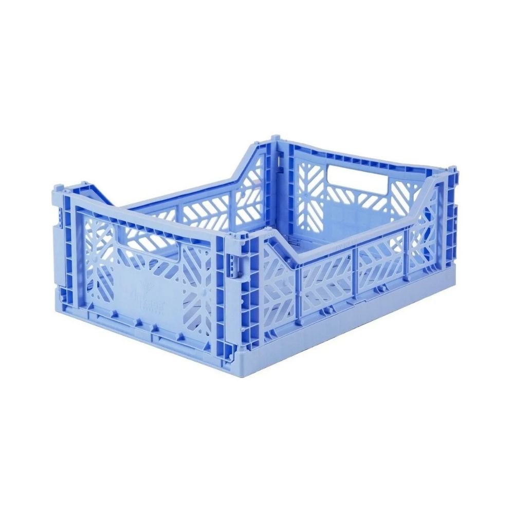 Canasto Midi Ay-kasa Aykasa Plegable Apilable Originales Baby Blue