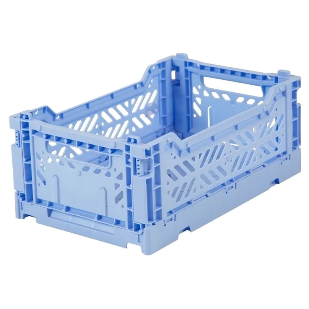 Canasto Mini Ay-kasa Aykasa Plegable Apilable Originales Baby Blue