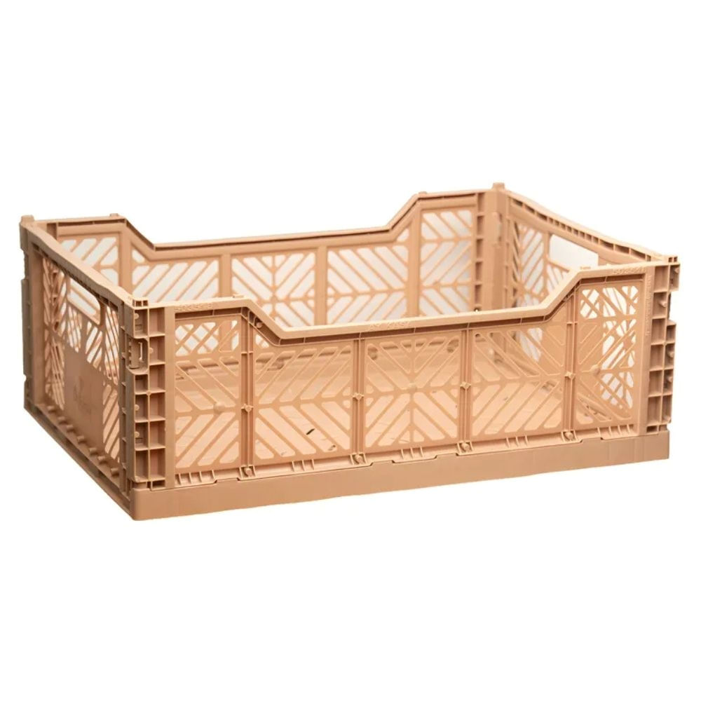 Canasto Ay-kasa Wide Aykasa Plegable Apilable Originales Warm Taupe